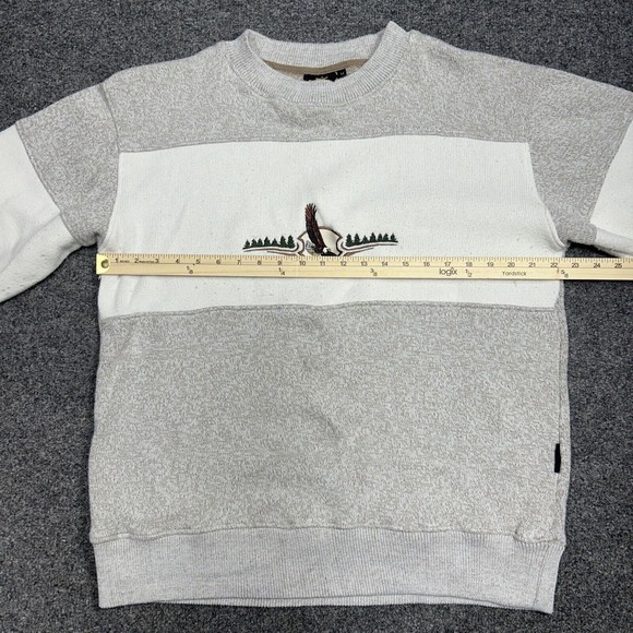 Vintage Renegade Club Embroidered Eagle Crewneck Sweater Men's Size Large - Picture 4 of 7